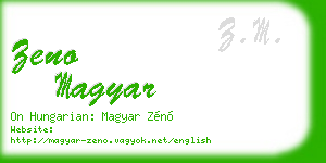 zeno magyar business card