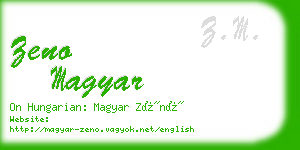 zeno magyar business card